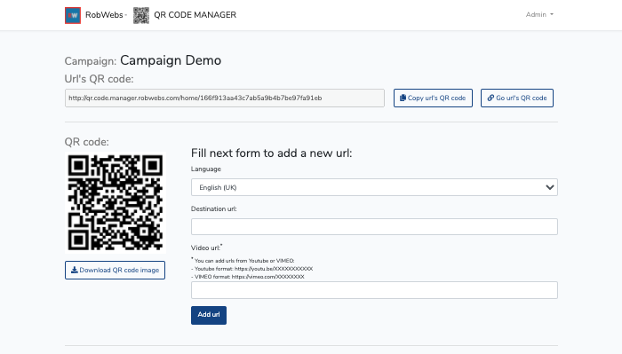 QR Code Manager
